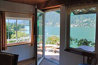 Panoramablick über den Ossiacher See - Seehaus Wunsch